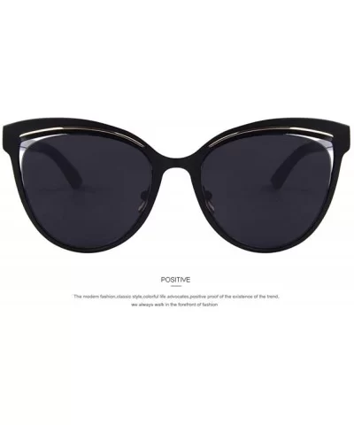 Fashion Women Cat Eye Sunglasses Classic Brand Designer Sunglasses C02 Blue - C04 Red - C218XDUI6CS $9.66 Oversized