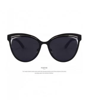 Fashion Women Cat Eye Sunglasses Classic Brand Designer Sunglasses C02 Blue - C04 Red - C218XDUI6CS $9.66 Oversized