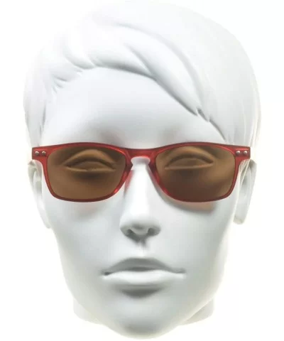 Square Reading Black & Red Combo +3.00 Sunglasses Full Sun Reader Men Women Flexible Light - CV180SO6GRO $18.55 Square