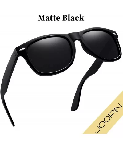 Unisex Polarized Sunglasses Men Women Retro Designer Sun Glasses - 2 Pack (Matte Black+trendy Blue) - C1198KQ2XU9 $11.93 Wayf...