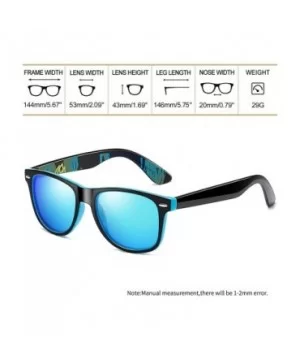 Unisex Polarized Sunglasses Men Women Retro Designer Sun Glasses - 2 Pack (Matte Black+trendy Blue) - C1198KQ2XU9 $11.93 Wayf...