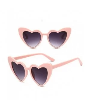 Unisex Vintage style Heart Sunglasses Super Cat Eye Triangle Retro Womens Mens Cobain Jackie O Clout Mod Trendy - CF18HWKUDYT...