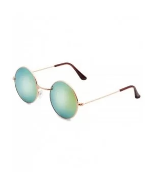 Vintage style Round Sunglasses for Women Plastic Resin UV 400 Protection Sunglasses - Gold - CD18SZU2GWH $13.15 Oval