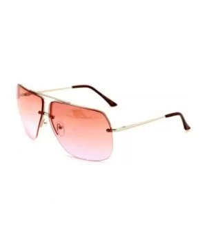 Limited edition colorful lens rimless metal aviator sunglasses - C7125UDO9XH $6.97 Aviator