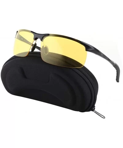 Night Vision Driving Glasses Anti Glare Polarized UV400 Protection Sunglasses - CR17YZ75ZRN $12.25 Sport