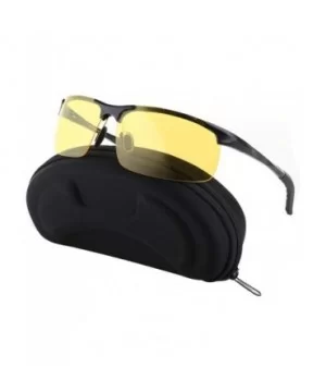 Night Vision Driving Glasses Anti Glare Polarized UV400 Protection Sunglasses - CR17YZ75ZRN $12.25 Sport