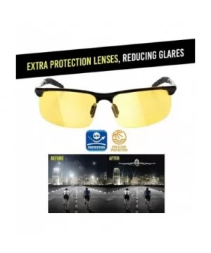 Night Vision Driving Glasses Anti Glare Polarized UV400 Protection Sunglasses - CR17YZ75ZRN $12.25 Sport