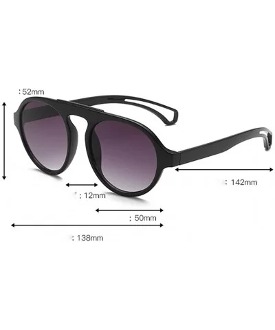 Unisex Retro Style Aviator Style Sunglasses Vintage Classic Pilot Goggle Glasses - C - C5196SCC5YA $6.30 Goggle