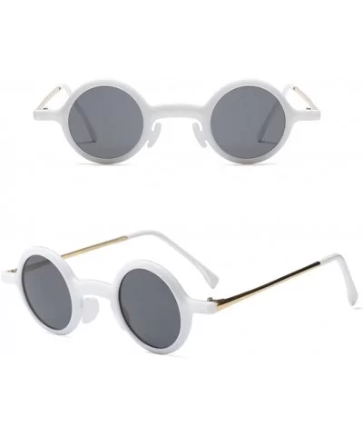 Retro Sunglasses Women Ladies Round Eyewear Great Shades Comfort Protection - White - CY18G7ZYRA0 $8.64 Wayfarer