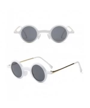 Retro Sunglasses Women Ladies Round Eyewear Great Shades Comfort Protection - White - CY18G7ZYRA0 $8.64 Wayfarer