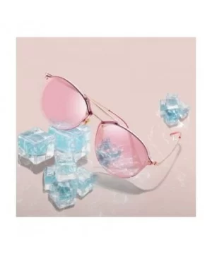 DESIGN 2019 Women Classic Retro Oval Sunglasses Ladies Trending C02 Pink - C05 Silver - C918YKSUDMI $10.65 Oval