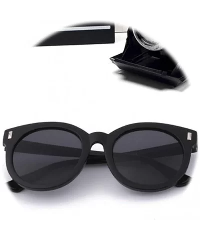 Classic Retro Reflective Sunglasses for Women Plastic Resin UV400 Sunglasses - Black - CF18SARZW50 $10.21 Oversized