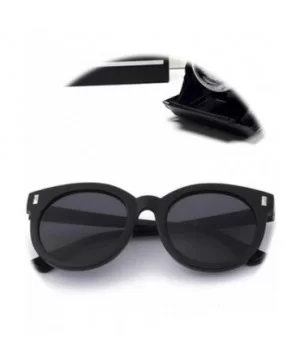 Classic Retro Reflective Sunglasses for Women Plastic Resin UV400 Sunglasses - Black - CF18SARZW50 $10.21 Oversized