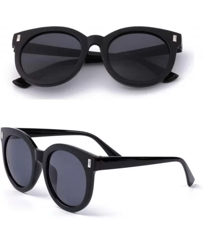 Classic Retro Reflective Sunglasses for Women Plastic Resin UV400 Sunglasses - Black - CF18SARZW50 $10.21 Oversized