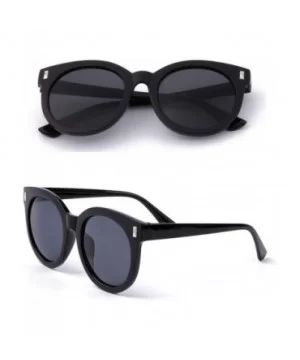 Classic Retro Reflective Sunglasses for Women Plastic Resin UV400 Sunglasses - Black - CF18SARZW50 $10.21 Oversized