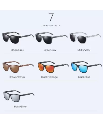 Polarizing sunglasses- Al-Mg driving glasses- sunglasses- outdoor sports cycling glasses - F - CL18Q06W9DT $27.84 Sport