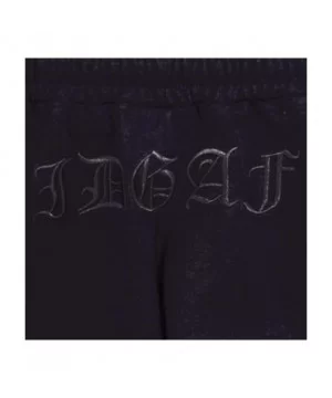 Casual Pants for Women's Summer Cotton Sports Casual Embroidered Shorts Women's Home Shorts - Black - CW18RH2IDZQ $10.03 Sport