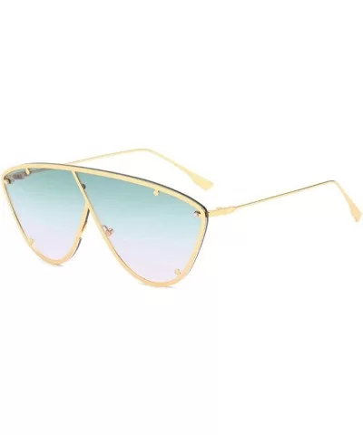 Fashion Sunglasses Design glasses Unisex - Green - CT18U0RIIW7 $7.59 Oversized