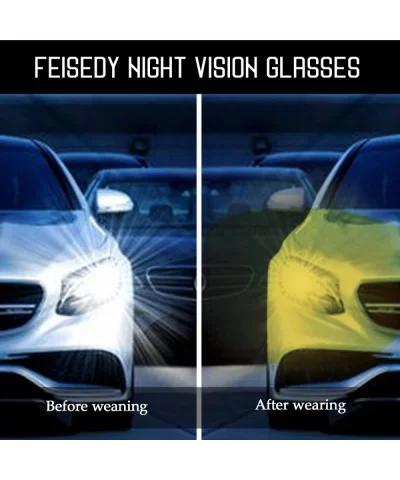 Women Yellow Sunglasses Wrap Around Anti Glare Driving Night Glasses B2547 - Black - CS192ZXYO0K $15.60 Goggle