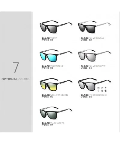 Unisex Retro Aluminum+TR90 Sunglasses Polarized Lens Vintage Eyewear Accessories Sun Glasses Men/Women 6108 - CG19850CC08 $21...