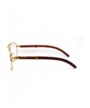 Art Nouveau Vintage Style Oval Metal Frame Eye Glasses - (Pilot) Yellow Gold Light Temples - C0192WW94N5 $9.31 Oval