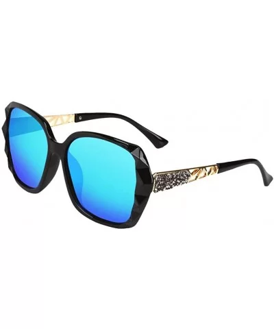 Women Polarized Sunglasses- Durable UV400 Protection Glasses For Travel Vacation - Black - CX196YY6K6I $4.88 Rectangular