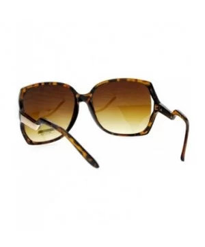 Side Expose Lens Butterfly Plastic Diva Womens Sunglasses - Tortoise - C412NSKX63G $8.07 Butterfly