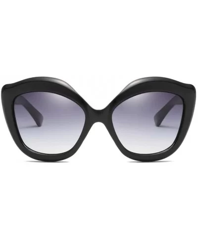 Cat Eye Sunglasses - Neutral Retro Full Frame UV400 Eyewear Sunglasses (F) - F - CH18E4SZ62Y $5.92 Cat Eye