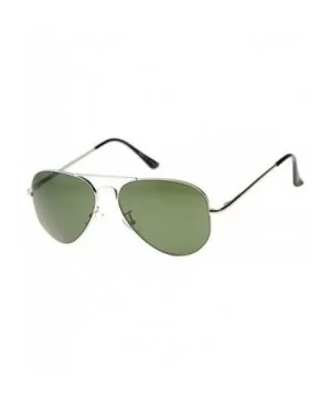 Double Bridge Fashion Aviator Sunglasses Model NGW3160 - Silver - C1184NU9TS5 $6.74 Aviator