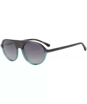 Polarized Sunglasses-Plastic-Fashion-100% UV Protection-For Lady - Brown/Blue - CC18UASER7G $30.23 Aviator