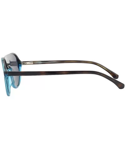 Polarized Sunglasses-Plastic-Fashion-100% UV Protection-For Lady - Brown/Blue - CC18UASER7G $30.23 Aviator