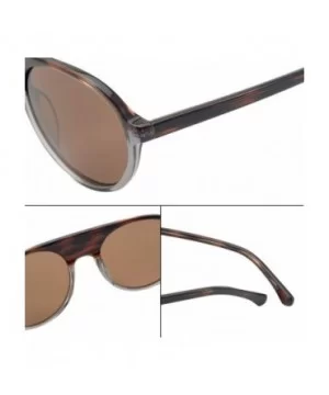 Polarized Sunglasses-Plastic-Fashion-100% UV Protection-For Lady - Brown/Blue - CC18UASER7G $30.23 Aviator