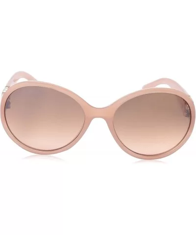 Women's 1016SP Oval Sunglasses with Triple Row Pearl Temple Detail & 100% UV Protection - 68 mm - Rose - CH18NRGZX64 $16.10 Oval