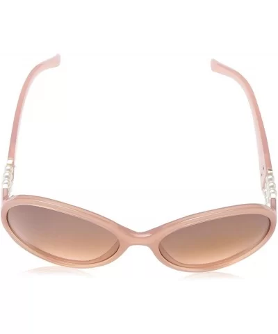 Women's 1016SP Oval Sunglasses with Triple Row Pearl Temple Detail & 100% UV Protection - 68 mm - Rose - CH18NRGZX64 $16.10 Oval