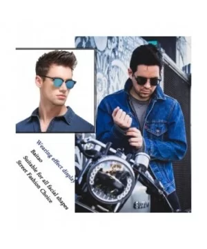 SUNGLASSES FOR MEN WOMEN - Half Frame Polarized Classic fashion womens mens sunglasses FD4003 - C218S5I2UZL $9.53 Aviator