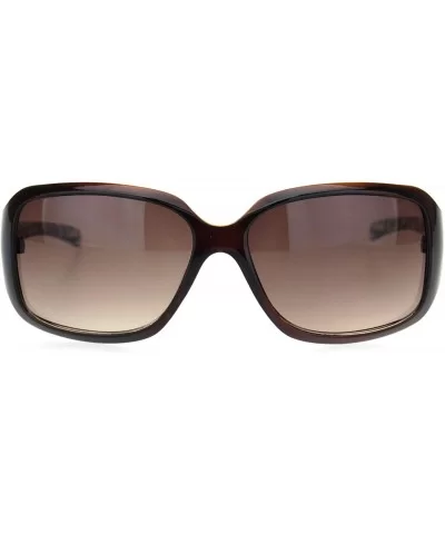 Womens 90s Classic Rectangular Plastic Narrow Butterfly Sunglasses - Brown Gradient Brown - C718OEQHM3H $8.85 Rectangular