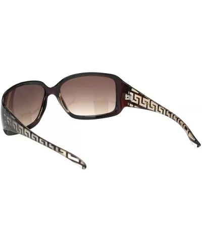 Womens 90s Classic Rectangular Plastic Narrow Butterfly Sunglasses - Brown Gradient Brown - C718OEQHM3H $8.85 Rectangular