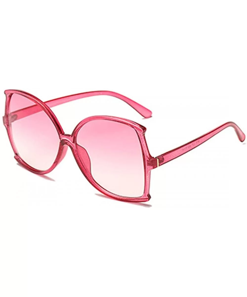 women fashion Simple sunglasses Retro glasses Men and women Sunglasses - Pink - C018LL9XE0N $7.59 Sport