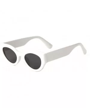 Sophia Thick Bold Cat Eye Womens Sunglasses - White Frame - CA18ET4QT4E $7.63 Cat Eye