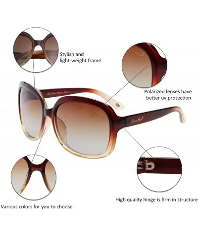 Oversized Womens Sunglasses Polarized uv Protection Simple Sunglasses LSP301 - CO12KA7K8TL $9.11 Oversized