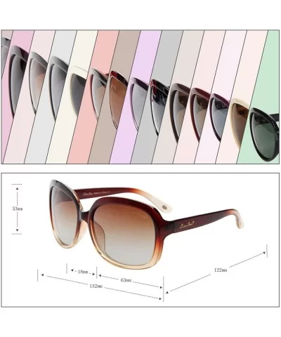 Oversized Womens Sunglasses Polarized uv Protection Simple Sunglasses LSP301 - CO12KA7K8TL $9.11 Oversized