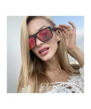 Retro Sport Sunglasses for Men Women Ultra Light Material Color Mirrored Mirrored Lens - 4 - C0199MTTQKA $9.93 Sport