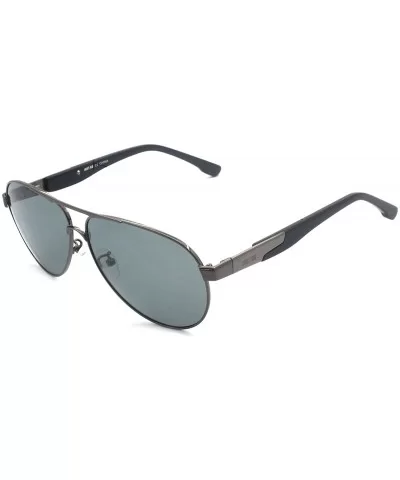 Unisex Classic Aviator Style Polarized Sunglasses with Spring Hinge - 100% UV Protection - CS18W2QX0N5 $13.52 Aviator