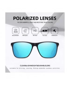 Square Polarized Sunglasses for Men Aluminum Magnesium Temple Anti-Glare Lens Driving Sun Glasses UV400 - CK199HAAXA4 $10.79 ...