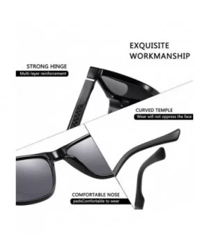 Square Polarized Sunglasses for Men Aluminum Magnesium Temple Anti-Glare Lens Driving Sun Glasses UV400 - CK199HAAXA4 $10.79 ...