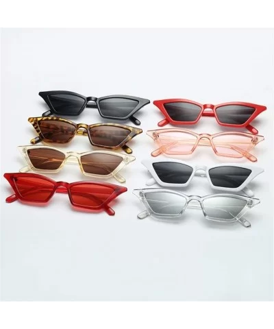 Small Sunglasses Women Vintage Retro Cat Eye Black Red Frame Glasses Eyewear Oculos UV400 - C5 Champagne Brown - C0199QCDW97 ...