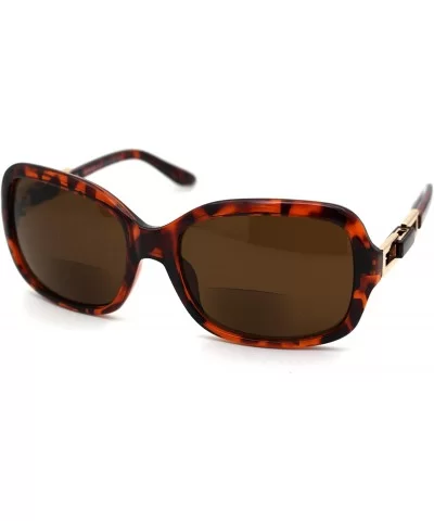 Womens Butterfly Designer Fashion Bi-focal Reading Lens Sunglasses - Tortoise Brown - CY18ZYG7ZDI $9.15 Rectangular