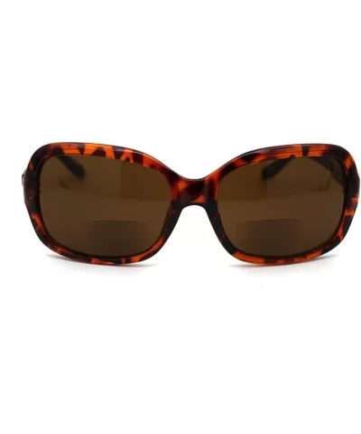 Womens Butterfly Designer Fashion Bi-focal Reading Lens Sunglasses - Tortoise Brown - CY18ZYG7ZDI $9.15 Rectangular