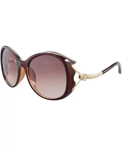 Women's Sunglasses UV400 Protection Fashion Sunglasses Oversized Summer Eyewear-9039 - Brown - CH189SY5YU4 $10.25 Oval