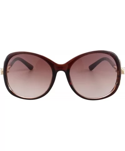 Women's Sunglasses UV400 Protection Fashion Sunglasses Oversized Summer Eyewear-9039 - Brown - CH189SY5YU4 $10.25 Oval